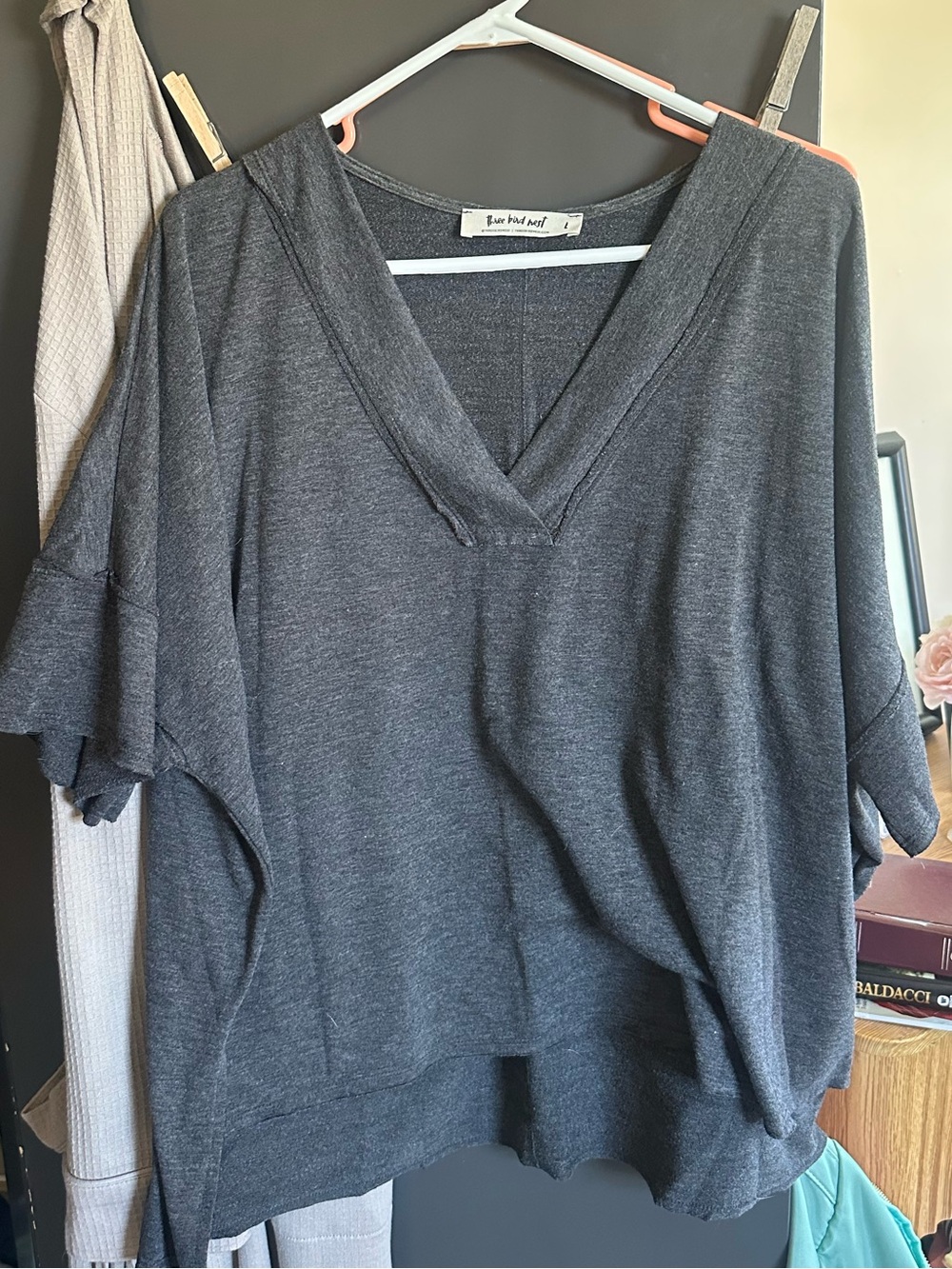 Three Bird Nest On the Go tee Oversized Large